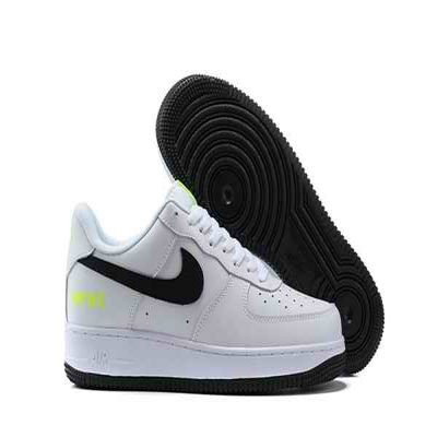 Men's Air Force 1 White/Black Shoes 0118