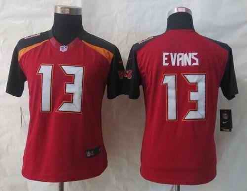 Nike Buccaneers #13 Mike Evans Red Team Color Women's Stitched NFL New Limited Jersey