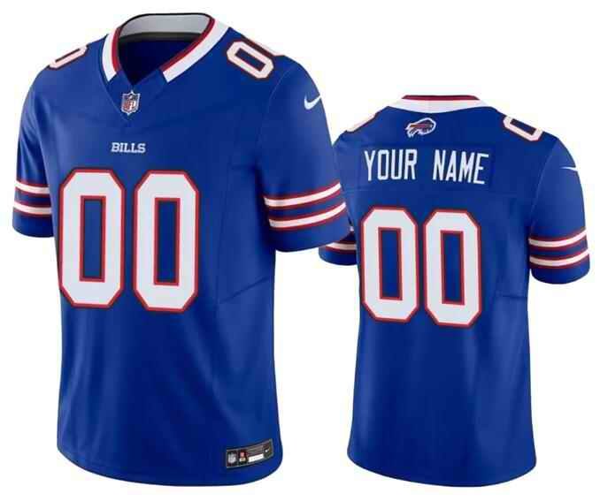 Men's Buffalo Bills Customized Blue 2023 F.U.S.E. Vapor Untouchable Limited Stitched Jersey