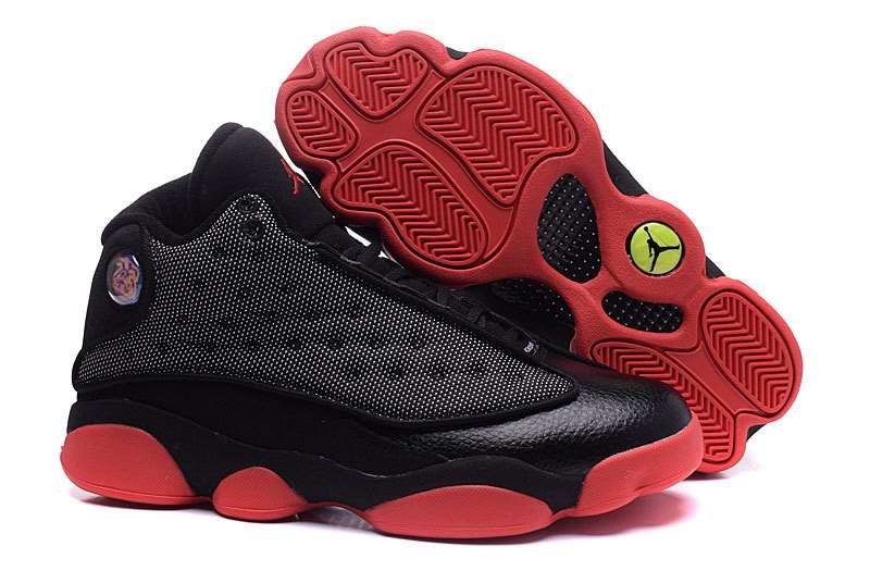 Running weapon Cheap Wholesale Nike Shoes Air Jordan 13 Black/Red