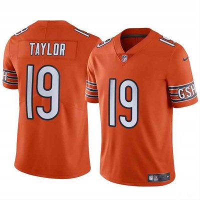 Youth Chicago Bears #19 Tory Taylor Orange Vapor Stitched Football Jersey