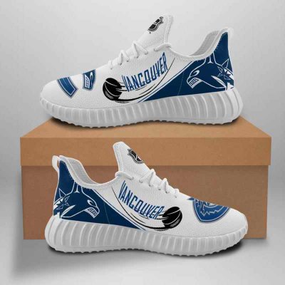 Women's Vancouver Canucks Mesh Knit Sneakers/Shoes 002