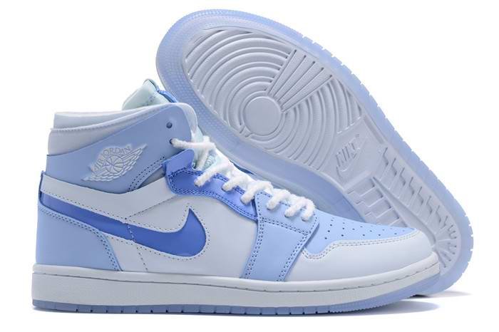 Women's Running Weapon Air Jordan 1 Blue/White Shoes 0239