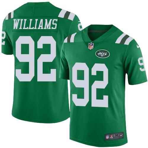 Nike Jets #92 Leonard Williams Green Youth Stitched NFL Elite Rush Jersey