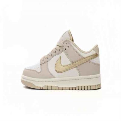 Men's Dunk Low Tan/White Shoes 0396