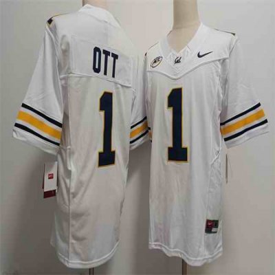 Men's California Golden Bears #1 Jaydn Ott White F.U.S.E.  Stitched Football Jersey