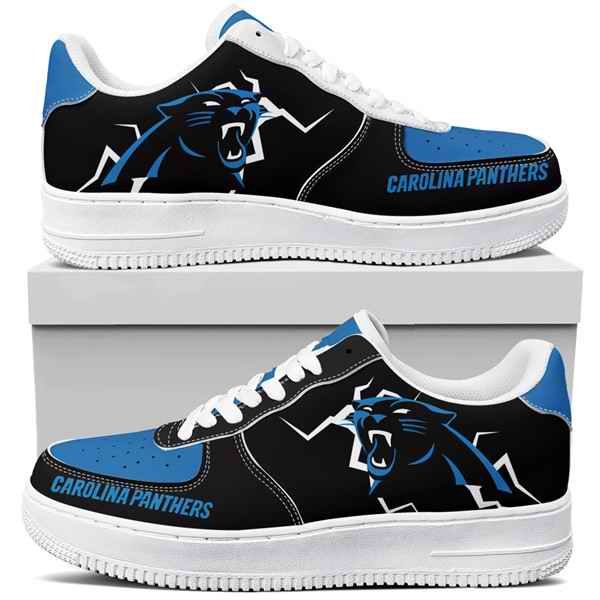 Women's Carolina Panthers Air Force 1 Sneakers 001