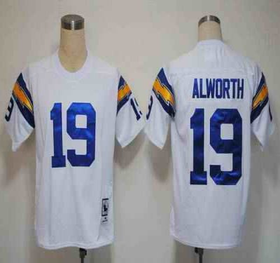 Mitchell And Ness 1984 Chargers #19 Lance Alworth White Stitched NFL Jersey