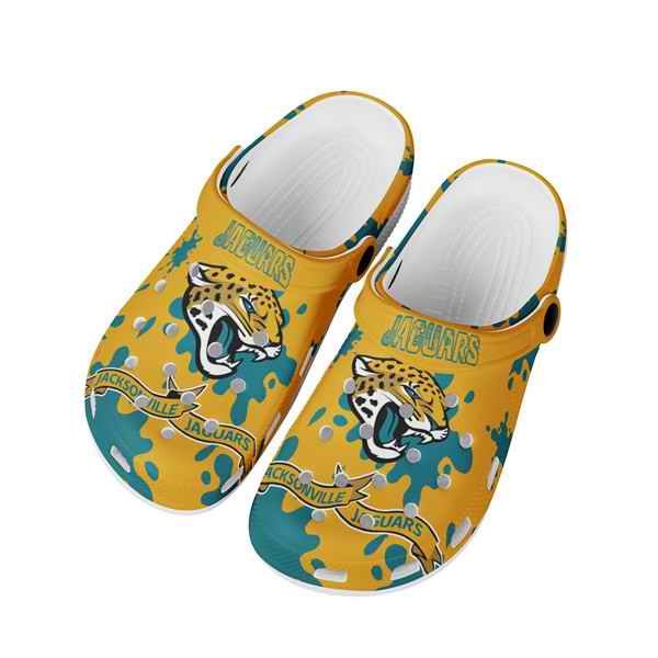 Men's Jacksonville Jaguars Bayaband Clog Shoes 002