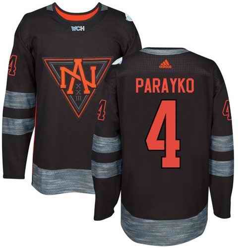 Team North America #4 Colton Parayko Black 2016 World Cup Stitched NHL Jersey