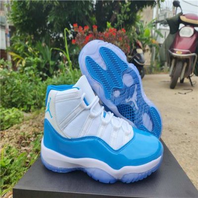 Women's Running weapon Air Jordan 11 Blue/White Shoes 0013