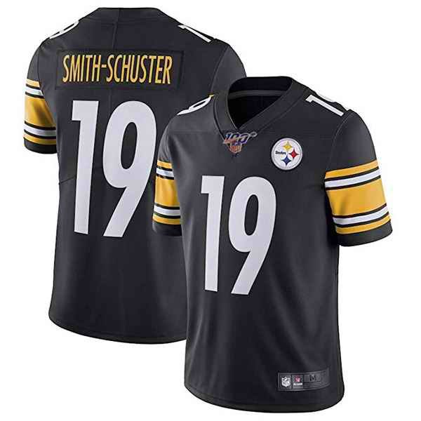 Men's Pittsburgh Steelers #19 JuJu Smith-Schuster Black 2019 100th Season Vapor Untouchable Limited Stitched NFL Jersey