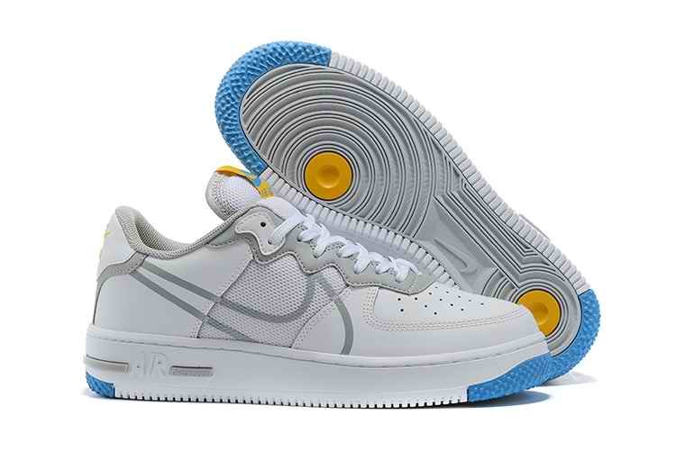 Women's Air Force 1 React White Shoes 002