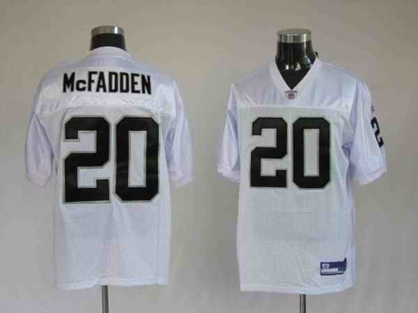 Raiders #20 Darren McFadden White Stitched Youth NFL Jersey