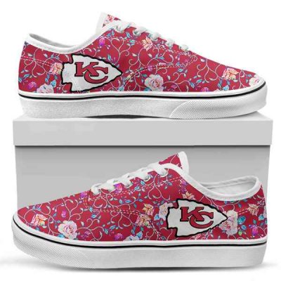 Men's Kansas City Chiefs Vans Low Top Sneakers 001