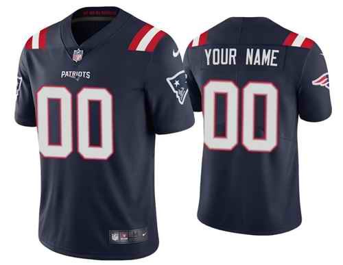 Youth New England Patriots ACTIVE PLAYER Custom Navy Vapor Untouchable Limited Stitched Jersey