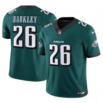 Men's Philadelphia Eagles  #26 Saquon Barkley Green 2024 New F.U.S.E. Vapor Untouchable Limited Stitched Football Jersey