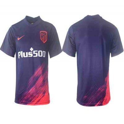 Men's Athletic De Madrid Custom Blue 2021/22 Away Soccer Jersey