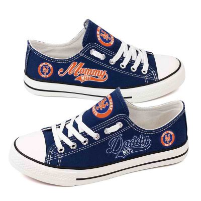 Women's New York Mets Repeat Print Low Top Sneakers 003