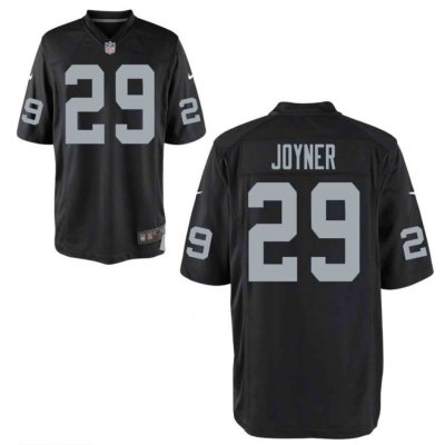 Men's Oakland Raiders #29 LaMarcus Joyner Black Limited NFL Stitched Jersey