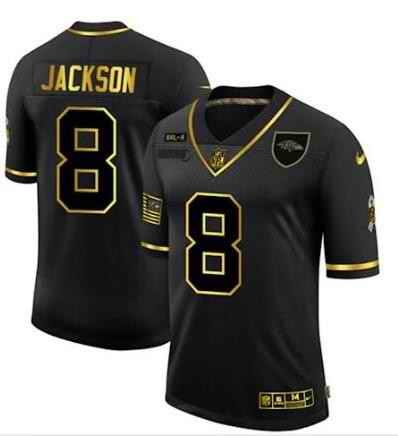 Men's Baltimore Ravens Customized Black Gold Vapor Untouchable Limited Football Jersey