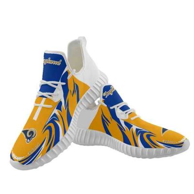 Men's Los Angeles Rams Mesh Knit Sneakers/Shoes 009