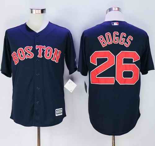 Red Sox #26 Wade Boggs Navy Blue New Cool Base Stitched MLB Jersey