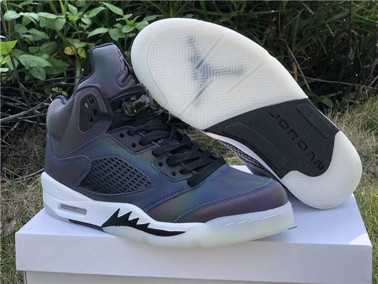 Men's Running Weapon Air Jordan 5 WMNS Oil Grey Shoes 013