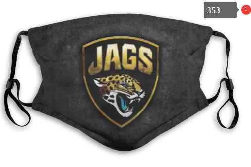 Jacksonville Jaguars Face Mask 008 Filter Pm2.5 (Pls check description for details)