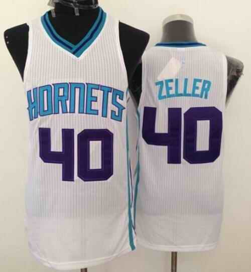 Revolution 30 Hornets #40 Cody Zeller White Stitched NBA Jersey