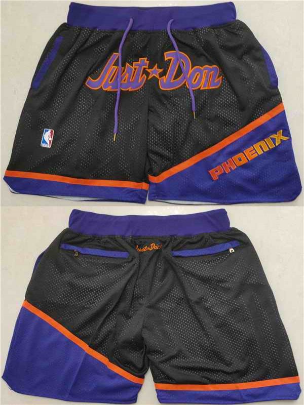 Men's Phoenix Suns Black/Orange Shorts (Run Small)