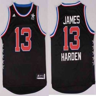 Rockets #13 James Harden Black 2015 All Star Stitched NBA Jersey