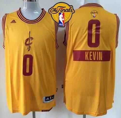 Cavaliers #0 Kevin Love Gold 2014-15 Christmas Day The Finals Patch Stitched Youth NBA Jersey