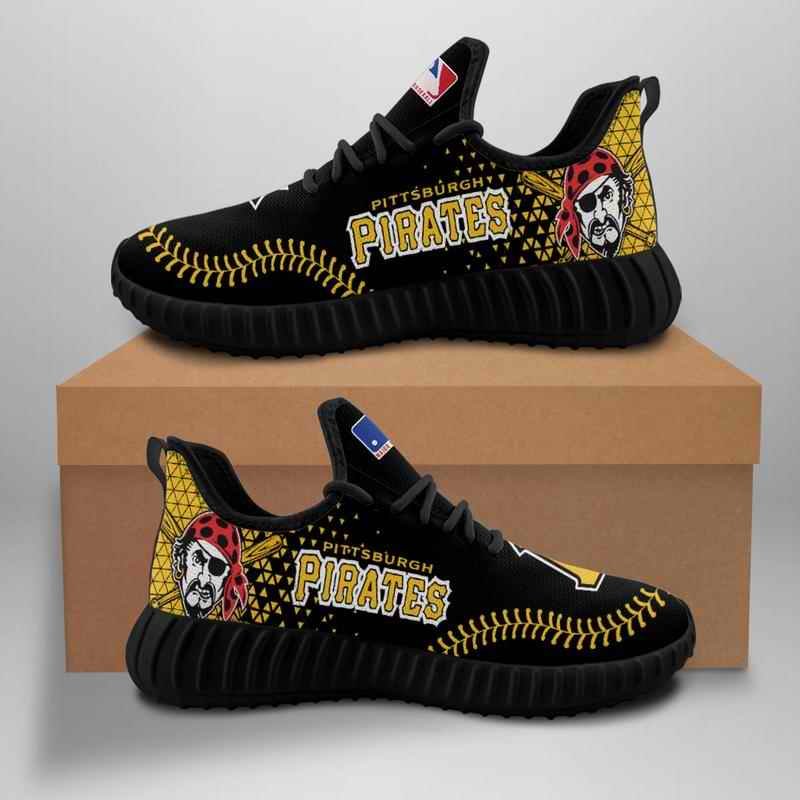 Women's Pittsburgh Pirates Mesh Knit Sneakers/Shoes 003