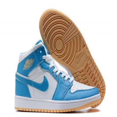 Women's Running Weapon Air Jordan 1 Teal/White Shoes 0296