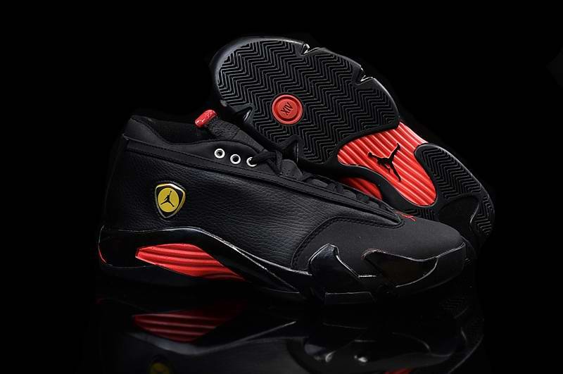 Running weapon Cheap Wholesale Nike Shoes Air Jordan 14 Ferrari Black/Red