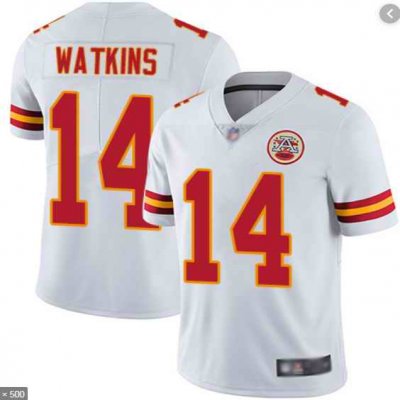 Youth Kansas City Chiefs #14 Sammy Watkins White Vapor Untouchable Limited Stitched NFL Jersey