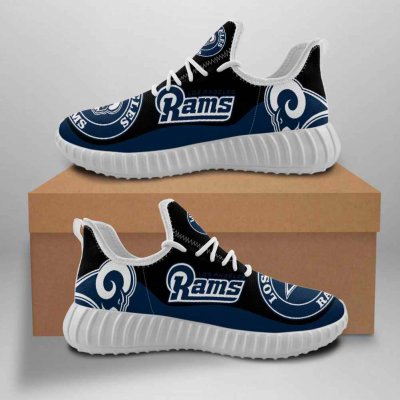 Men's NFL Los Angeles Rams Mesh Knit Sneakers/Shoes 002