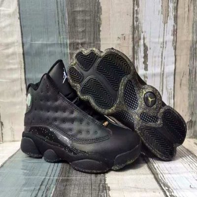 Men's Running Weapon Air Jordan 13 Black Shoes 026