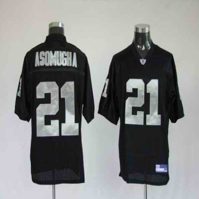 Raiders #21 Nnamdi Asomugha Black Stitched Youth NFL Jersey