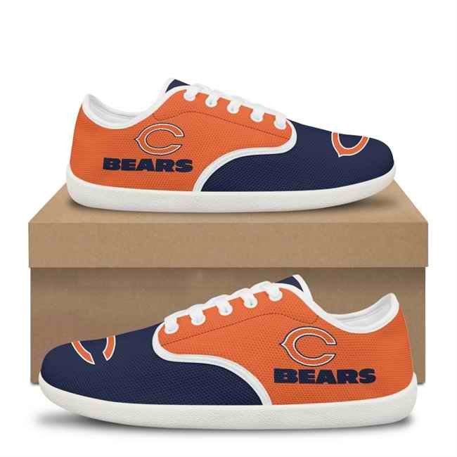 Women's Chicago Bears Low Top Sneakers/Shoes 001(Pls check description for details)