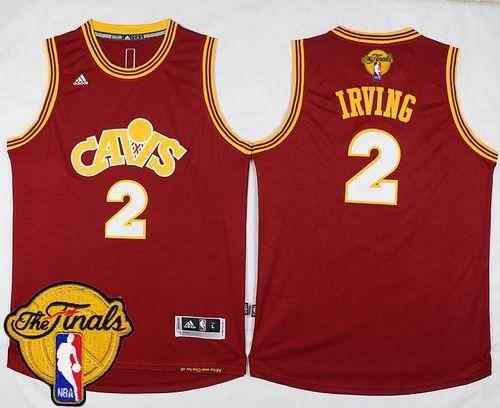 Cavaliers #2 Kyrie Irving Red CAVS The Finals Patch Stitched NBA Jersey