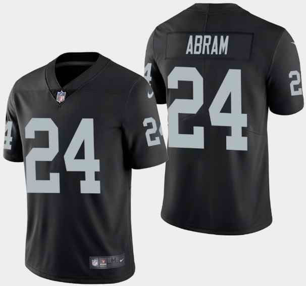 Men's Oakland Raiders #24 Johnathan Abram Black Vapor Untouchable Limited NFL Stitched Jersey