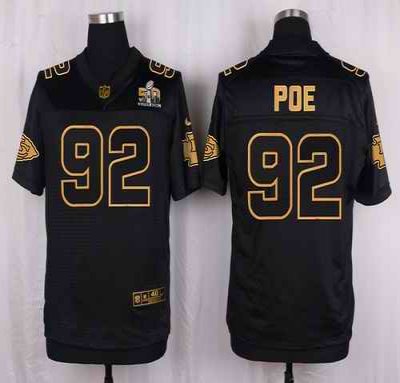 Nike Chiefs #92 Dontari Poe Black Men's Stitched NFL Elite Pro Line Gold Collection Jersey