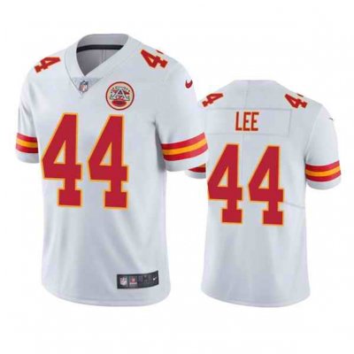 Men's Kansas City Chiefs #44 Elijah Lee White Vapor Untouchable Limited Stitched Football Jersey