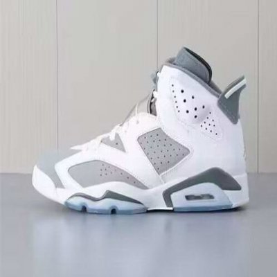 Men's Running Weapon Air Jordan 6 White Gray Shoes 060