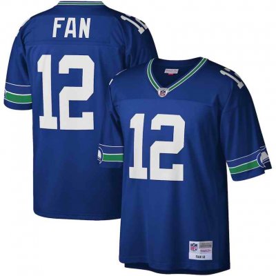 Men's Seattle Seahawks #12 Fan Royal Mitchell & Ness Stitched Football Jersey