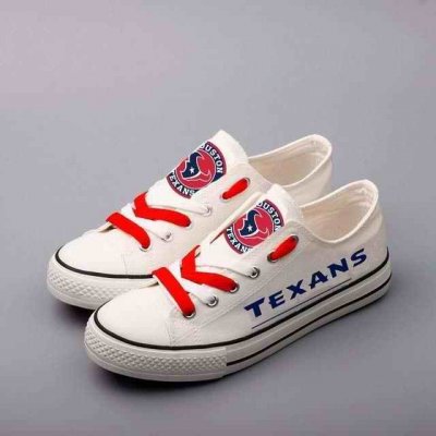 Women's NFL Hoston Texans Repeat Print Low Top Sneakers 005