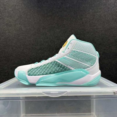 Men's Running Weapon Air Jordan 38 White/Aqua Shoes 007