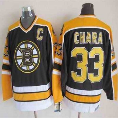 Bruins #33 Zdeno Chara Black CCM Throwback New Stitched NHL Jersey